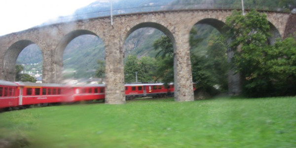 Il trenino rosso del Bernina