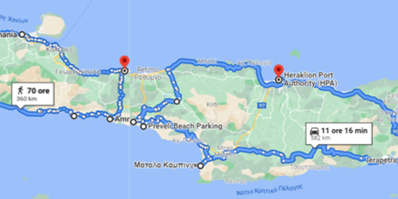 Tour di Creta nel 2021 in camper