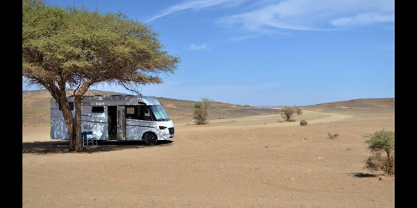 Nel deserto Marocchino, in camper