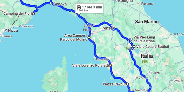 Roma in tour, Toscana e Liguria in camper
