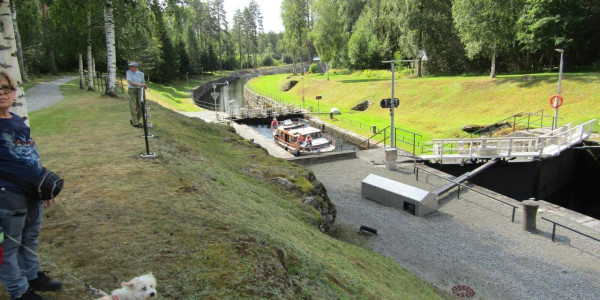 Finlandia in camper: canale Varistaipaleen 