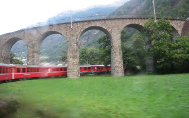 Il trenino rosso del Bernina