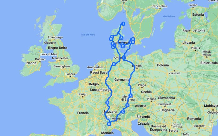 Il tour della Danimarca in camper