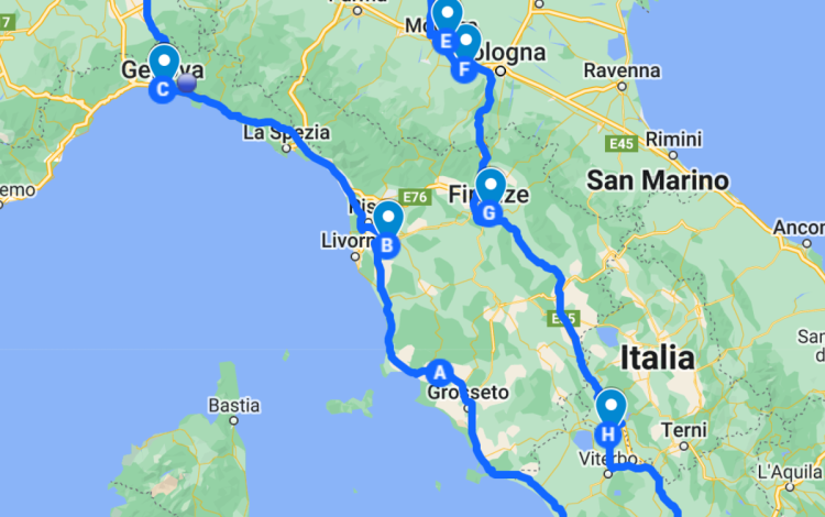 Da nord-est a Roma e ritorno, in camper