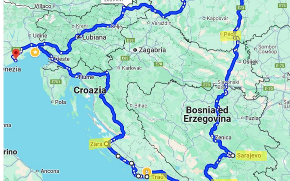 Viaggio in Croazia, Bosnia-Erzegovina e Ungheria