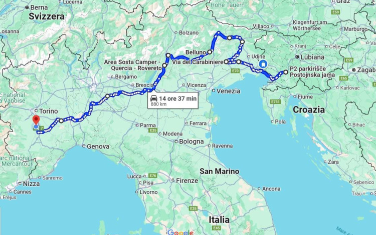 Slovenia, Friuli, Trentino e Veneto