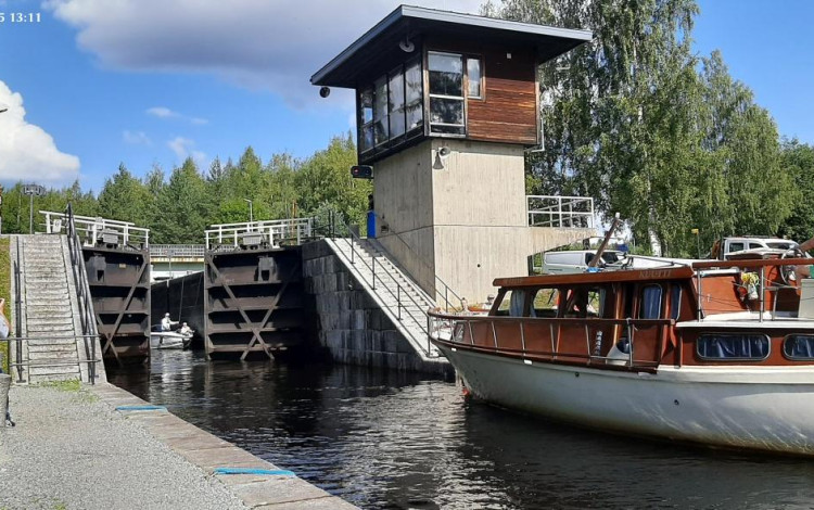 Finlandia in camper: canale Varistaipaleen 