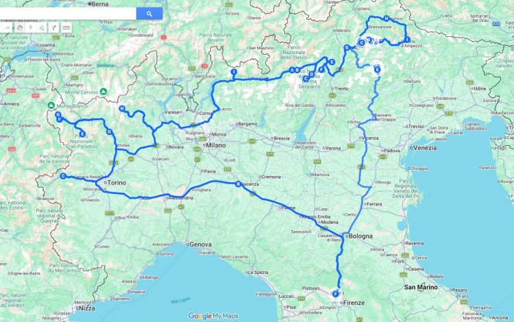 Tour dell'Arco Alpino: da ovest a est
