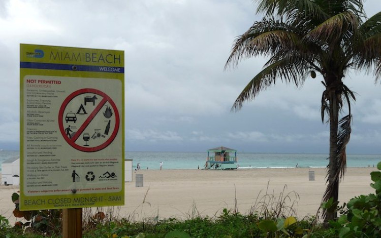 Miami Beach ... non in camper