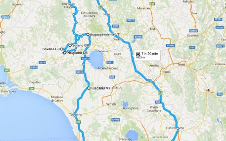 Lazio e Toscana i Borghi in Tufo
