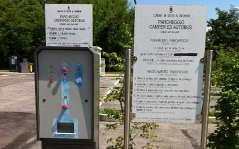 Parcheggio camper Sesto al Reghena